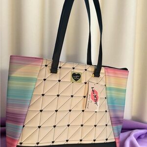 Betsey Johnson Pastel Rainbow Shoulder Bag
